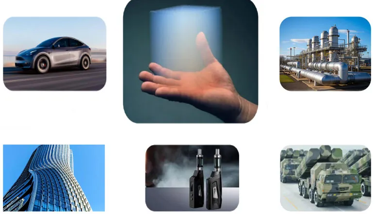 Target Application Areas of Aerogel Materials